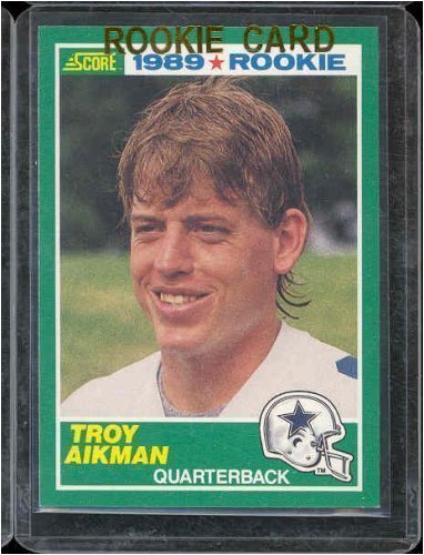Amazon.com: 1989 Score Football Rookie Card #270 Troy Aikman